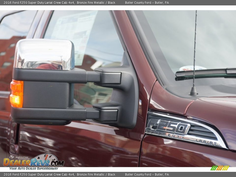 2016 Ford F250 Super Duty Lariat Crew Cab 4x4 Bronze Fire Metallic / Black Photo #5
