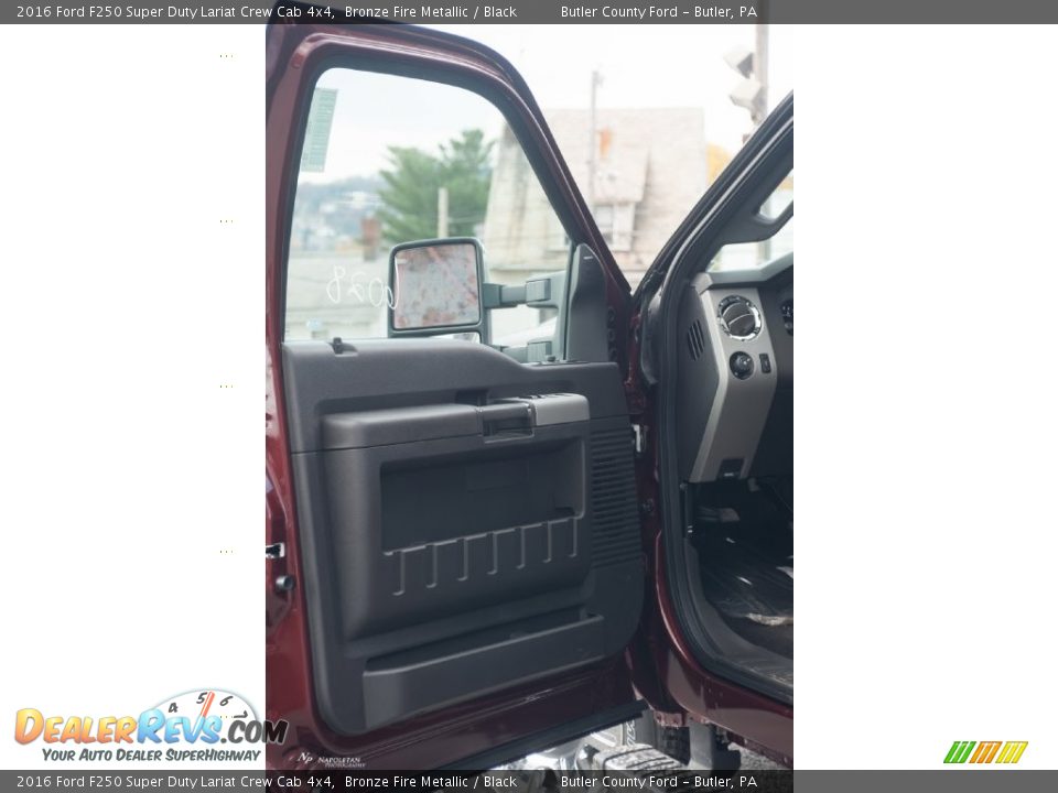 2016 Ford F250 Super Duty Lariat Crew Cab 4x4 Bronze Fire Metallic / Black Photo #8