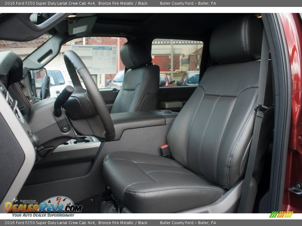 2016 Ford F250 Super Duty Lariat Crew Cab 4x4 Bronze Fire Metallic / Black Photo #10
