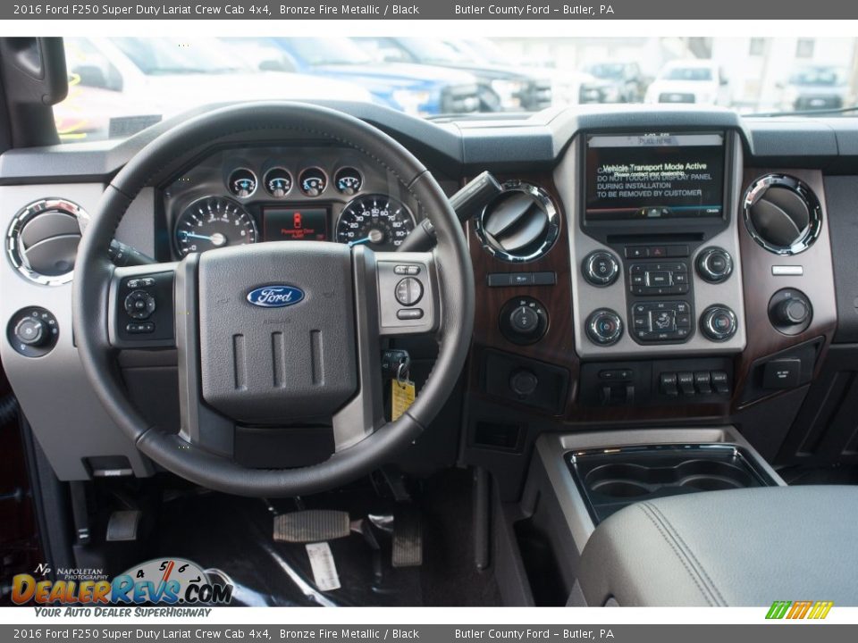 2016 Ford F250 Super Duty Lariat Crew Cab 4x4 Bronze Fire Metallic / Black Photo #13