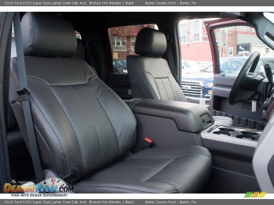 2016 Ford F250 Super Duty Lariat Crew Cab 4x4 Bronze Fire Metallic / Black Photo #15