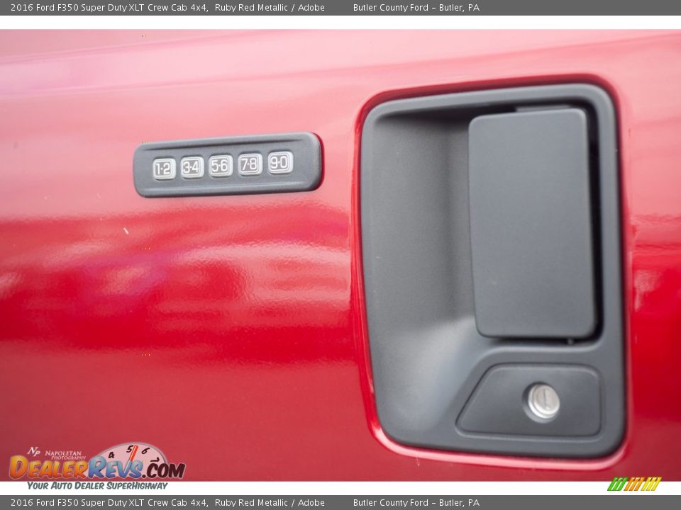 2016 Ford F350 Super Duty XLT Crew Cab 4x4 Ruby Red Metallic / Adobe Photo #7