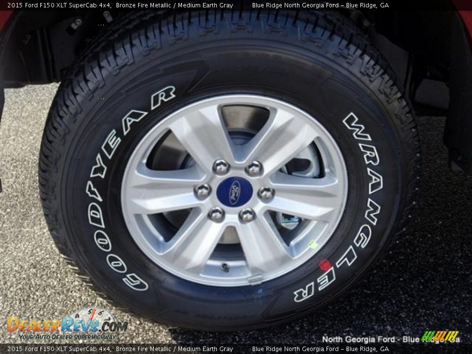 2015 Ford F150 XLT SuperCab 4x4 Bronze Fire Metallic / Medium Earth Gray Photo #9