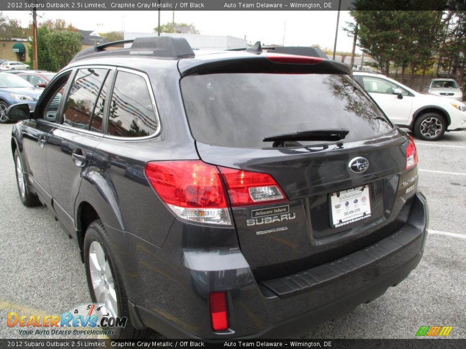 2012 Subaru Outback 2.5i Limited Graphite Gray Metallic / Off Black Photo #4