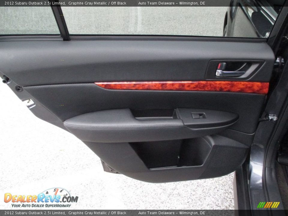 2012 Subaru Outback 2.5i Limited Graphite Gray Metallic / Off Black Photo #27