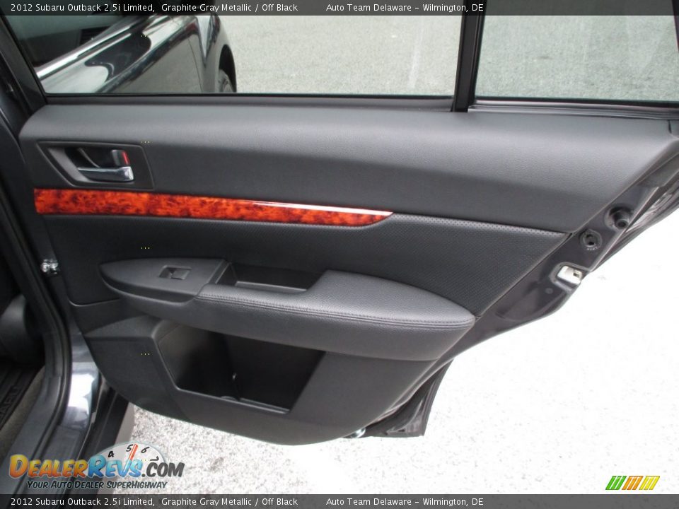 2012 Subaru Outback 2.5i Limited Graphite Gray Metallic / Off Black Photo #28