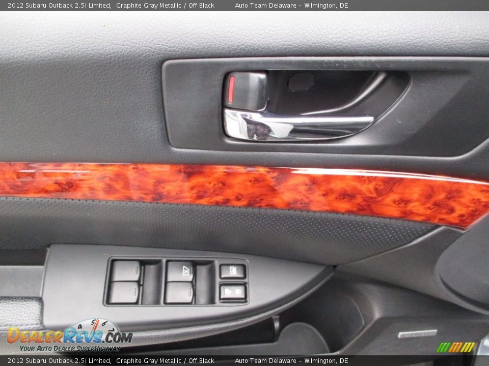 2012 Subaru Outback 2.5i Limited Graphite Gray Metallic / Off Black Photo #34