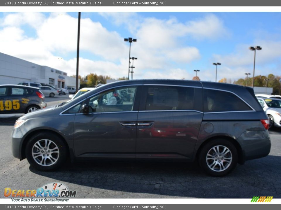 2013 Honda Odyssey EX Polished Metal Metallic / Beige Photo #6