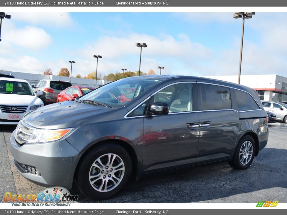 2013 Honda Odyssey EX Polished Metal Metallic / Beige Photo #7