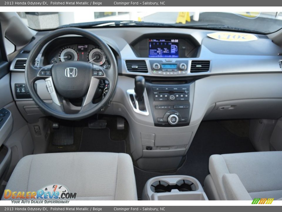 2013 Honda Odyssey EX Polished Metal Metallic / Beige Photo #11
