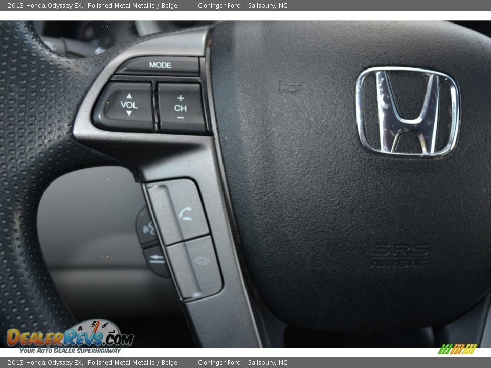2013 Honda Odyssey EX Polished Metal Metallic / Beige Photo #23