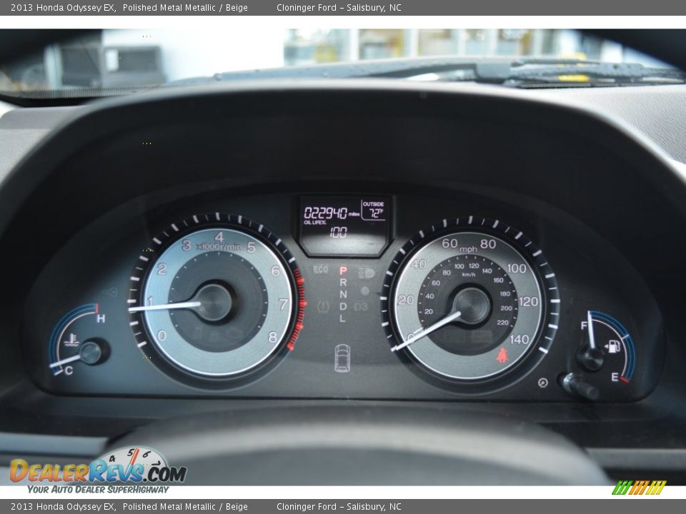2013 Honda Odyssey EX Polished Metal Metallic / Beige Photo #25