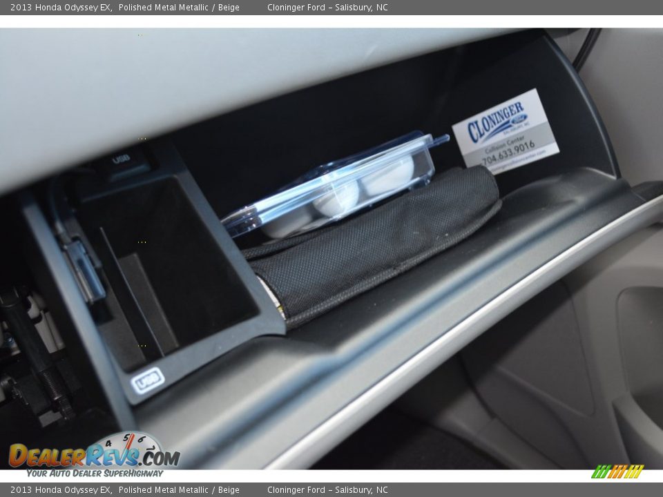 2013 Honda Odyssey EX Polished Metal Metallic / Beige Photo #27