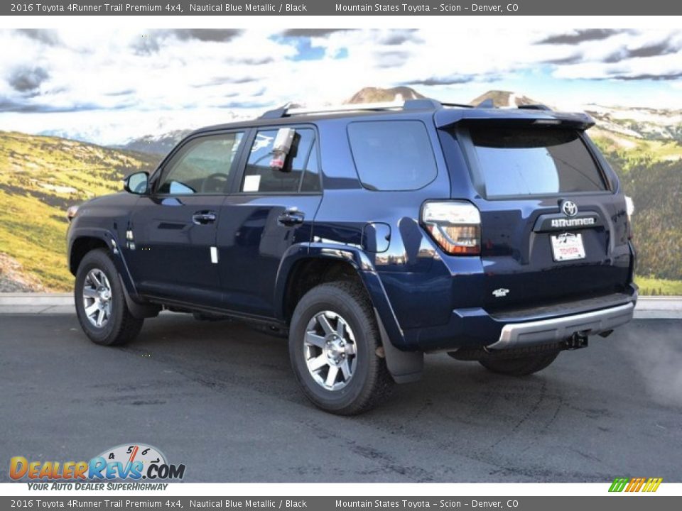 2016 Toyota 4Runner Trail Premium 4x4 Nautical Blue Metallic / Black Photo #3