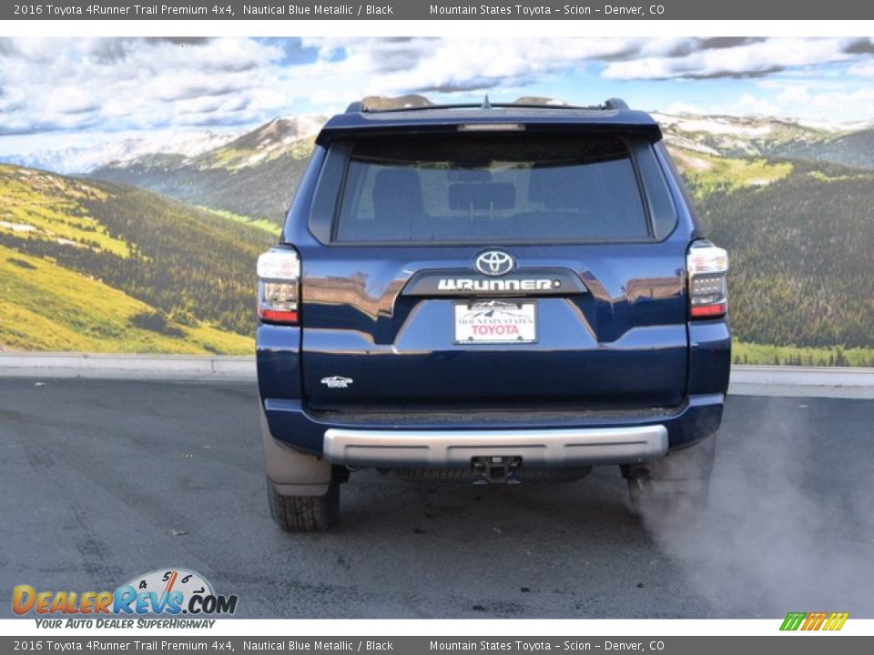 2016 Toyota 4Runner Trail Premium 4x4 Nautical Blue Metallic / Black Photo #4