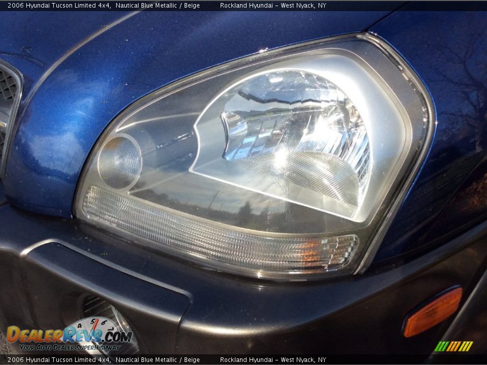 2006 Hyundai Tucson Limited 4x4 Nautical Blue Metallic / Beige Photo #26