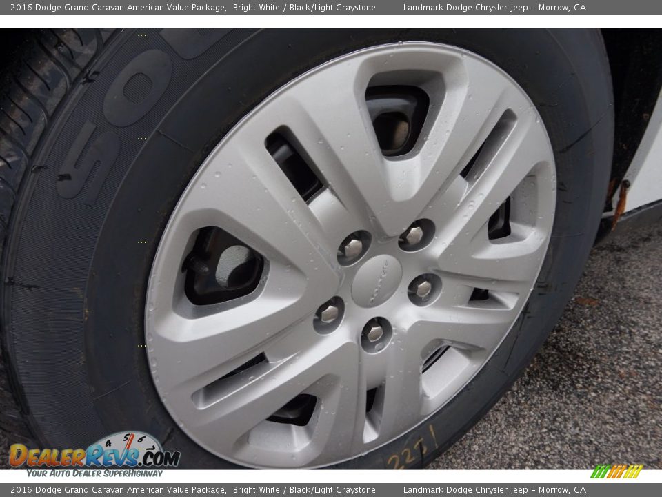 2016 Dodge Grand Caravan American Value Package Bright White / Black/Light Graystone Photo #5