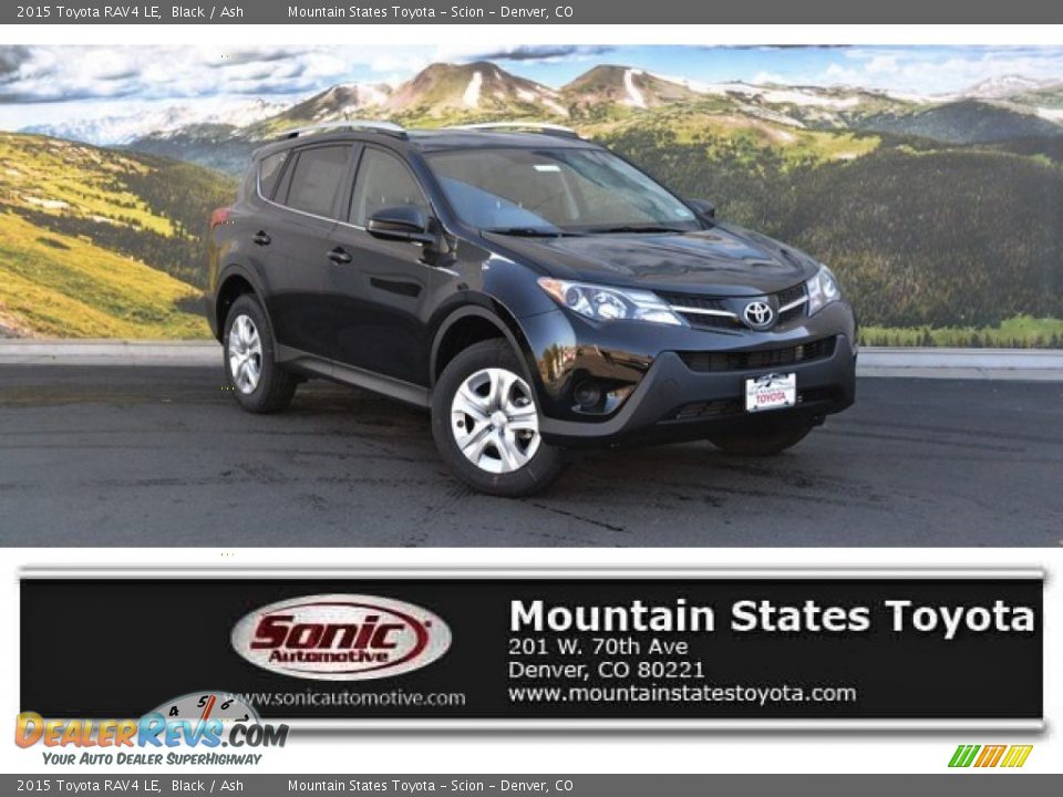 2015 Toyota RAV4 LE Black / Ash Photo #1