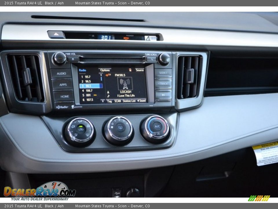 2015 Toyota RAV4 LE Black / Ash Photo #6