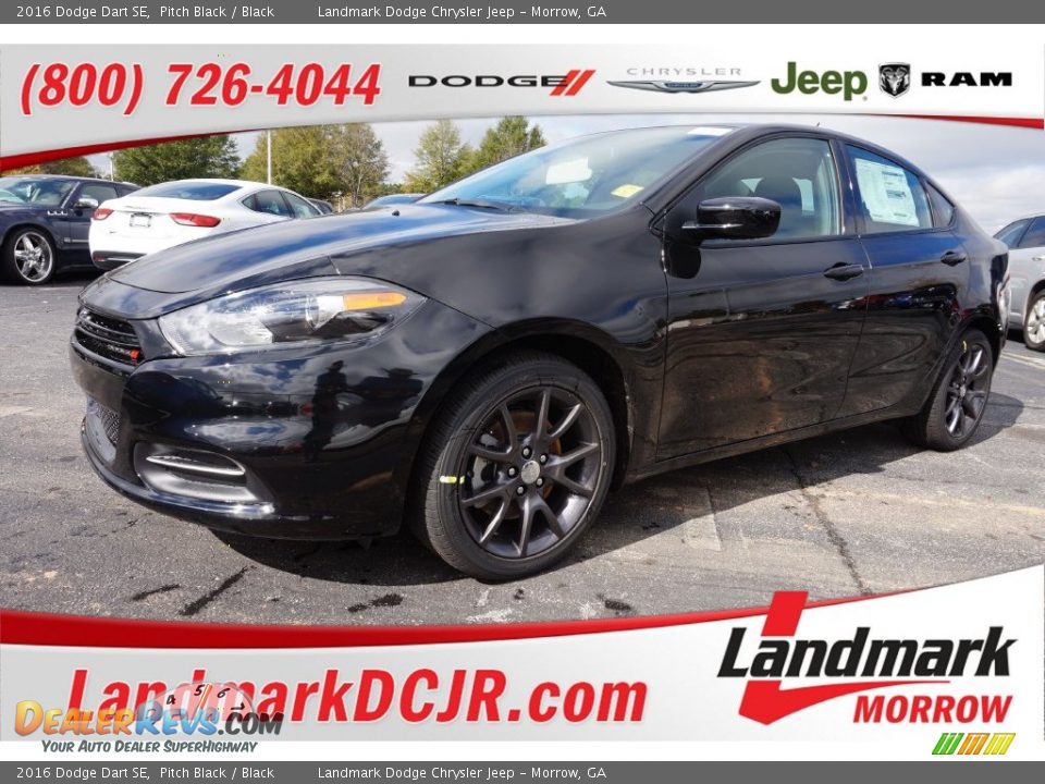 2016 Dodge Dart SE Pitch Black / Black Photo #1