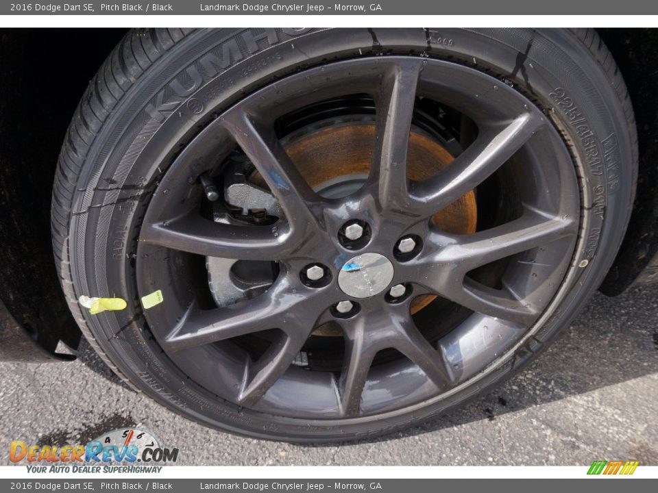 2016 Dodge Dart SE Pitch Black / Black Photo #5