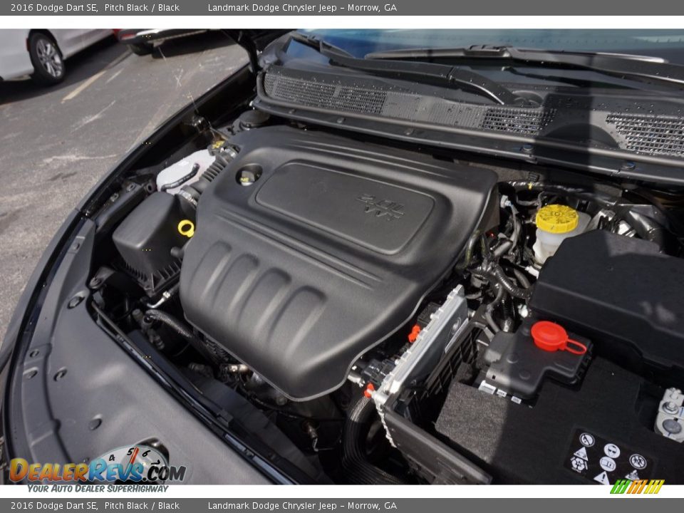 2016 Dodge Dart SE Pitch Black / Black Photo #8