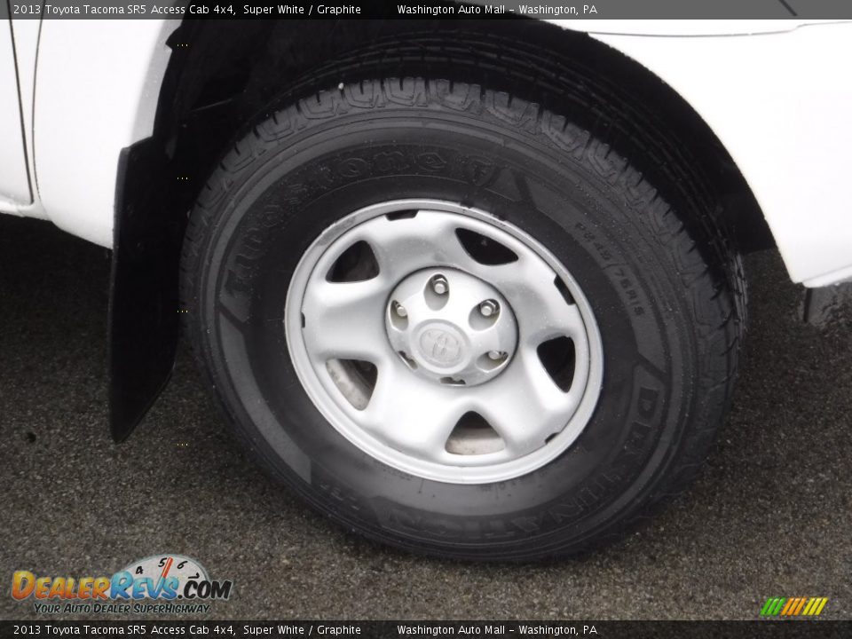 2013 Toyota Tacoma SR5 Access Cab 4x4 Super White / Graphite Photo #3