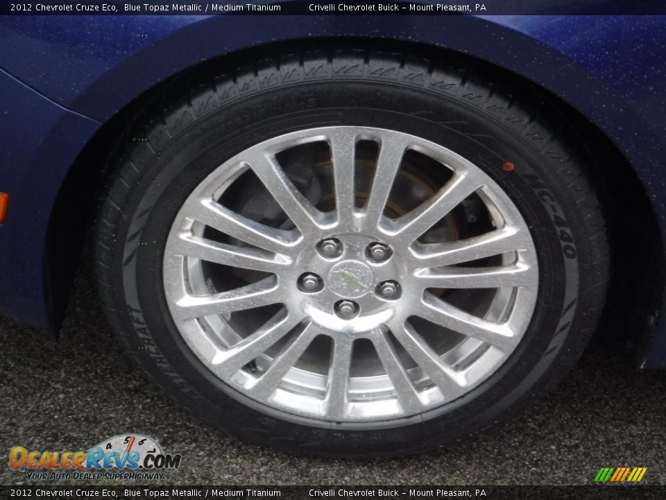 2012 Chevrolet Cruze Eco Blue Topaz Metallic / Medium Titanium Photo #3