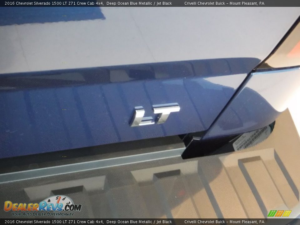 2016 Chevrolet Silverado 1500 LT Z71 Crew Cab 4x4 Deep Ocean Blue Metallic / Jet Black Photo #7