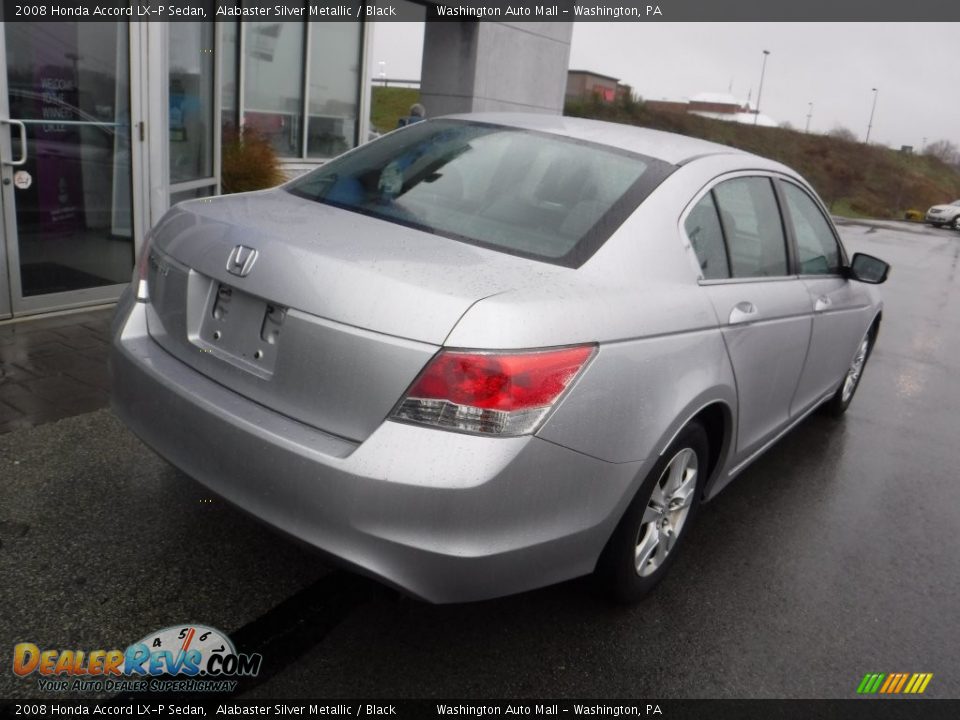2008 Honda Accord LX-P Sedan Alabaster Silver Metallic / Black Photo #8