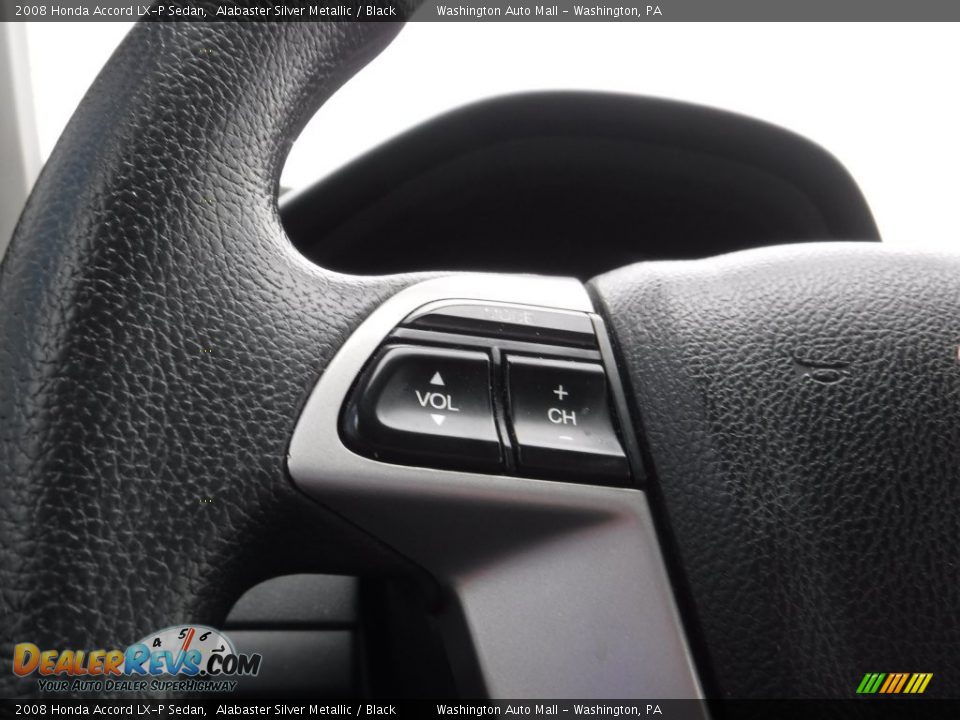 2008 Honda Accord LX-P Sedan Alabaster Silver Metallic / Black Photo #16