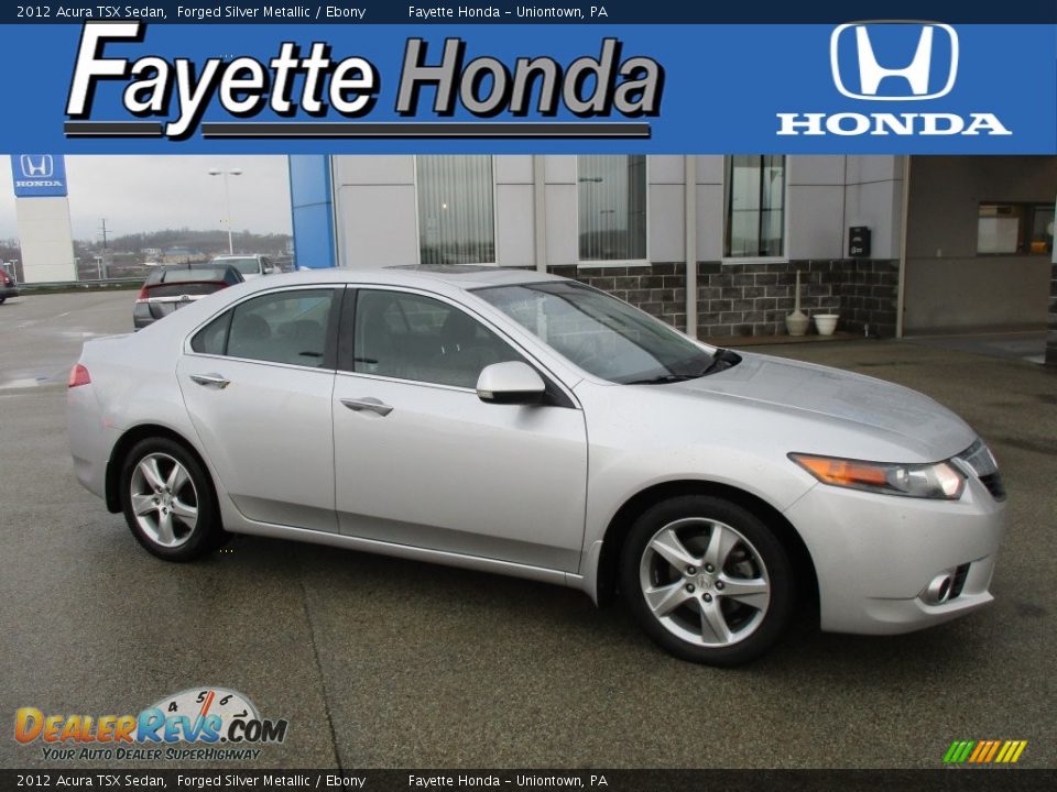 2012 Acura TSX Sedan Forged Silver Metallic / Ebony Photo #1