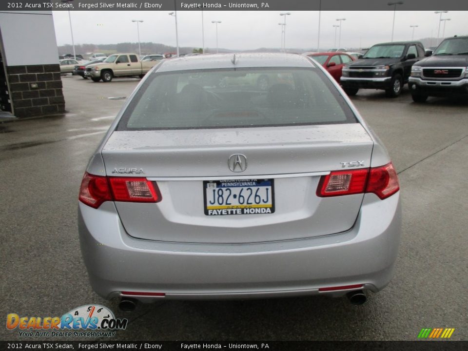 2012 Acura TSX Sedan Forged Silver Metallic / Ebony Photo #3