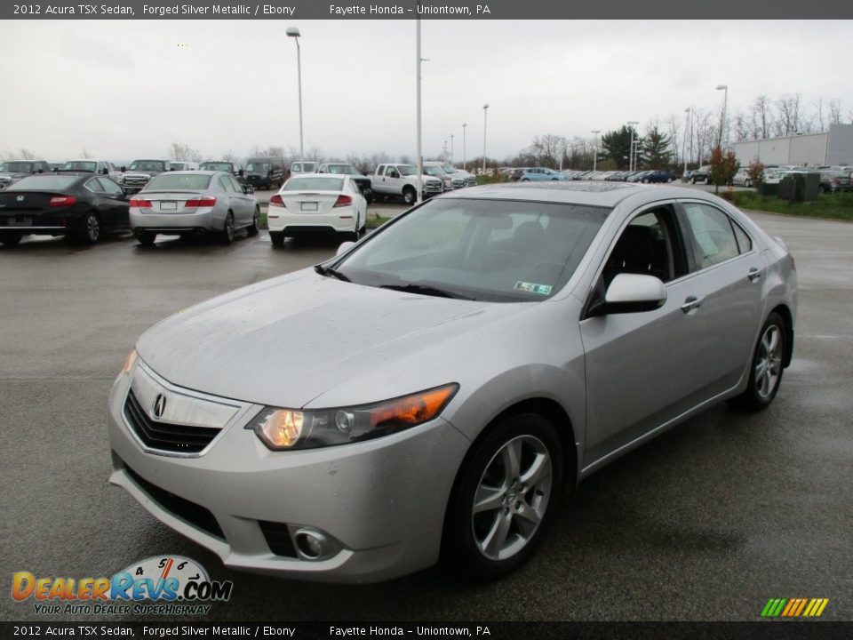 2012 Acura TSX Sedan Forged Silver Metallic / Ebony Photo #5