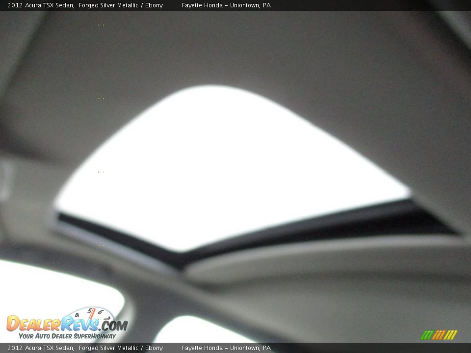 2012 Acura TSX Sedan Forged Silver Metallic / Ebony Photo #10