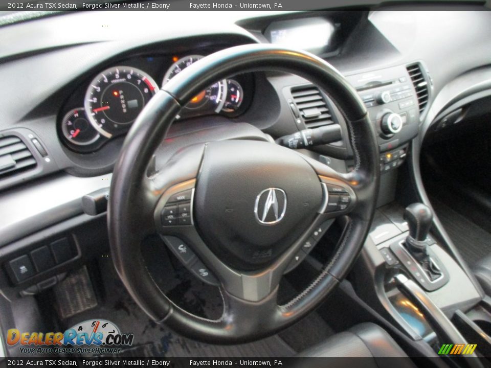 2012 Acura TSX Sedan Forged Silver Metallic / Ebony Photo #11