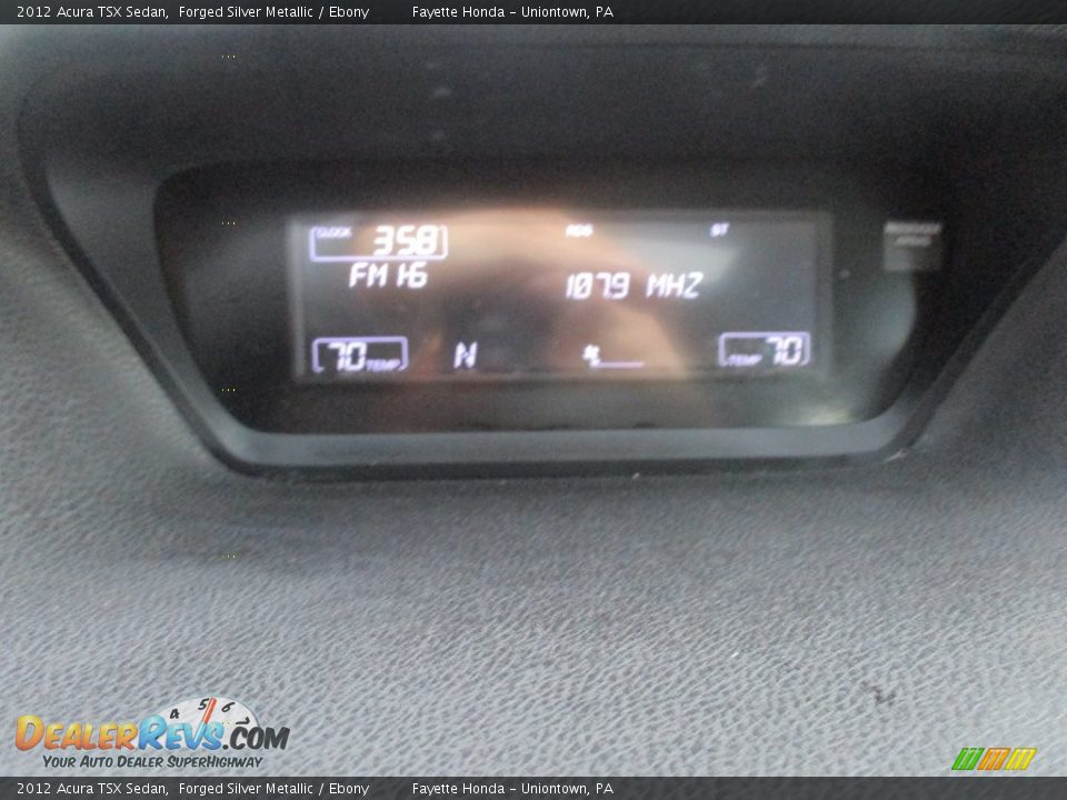 2012 Acura TSX Sedan Forged Silver Metallic / Ebony Photo #13