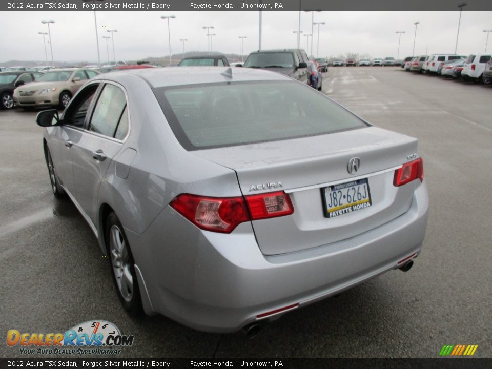 2012 Acura TSX Sedan Forged Silver Metallic / Ebony Photo #17