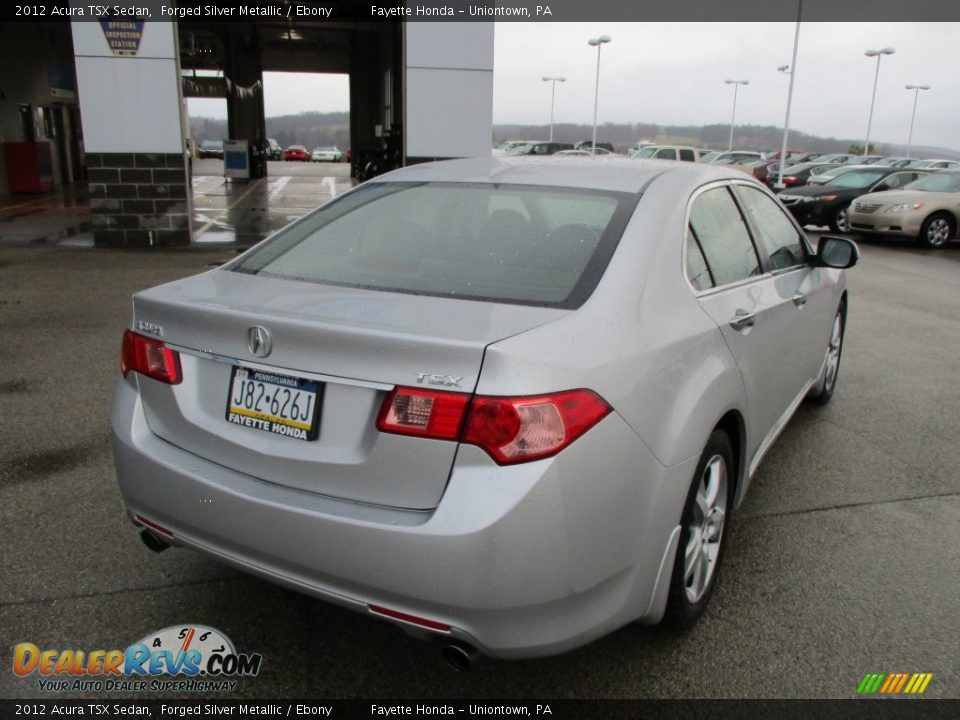 2012 Acura TSX Sedan Forged Silver Metallic / Ebony Photo #18