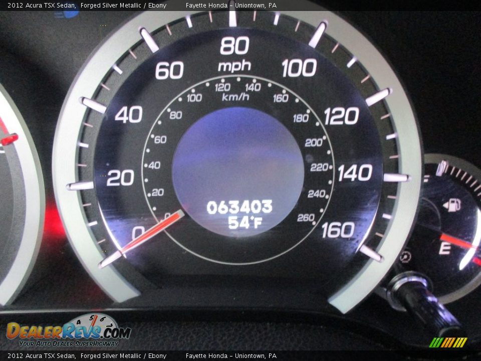 2012 Acura TSX Sedan Forged Silver Metallic / Ebony Photo #20