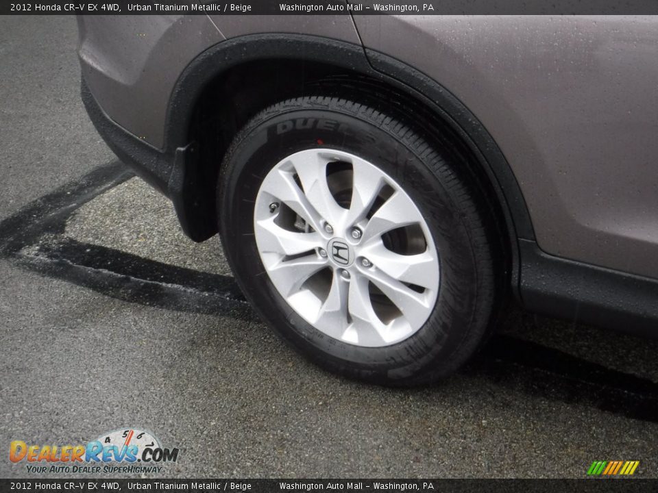 2012 Honda CR-V EX 4WD Urban Titanium Metallic / Beige Photo #3