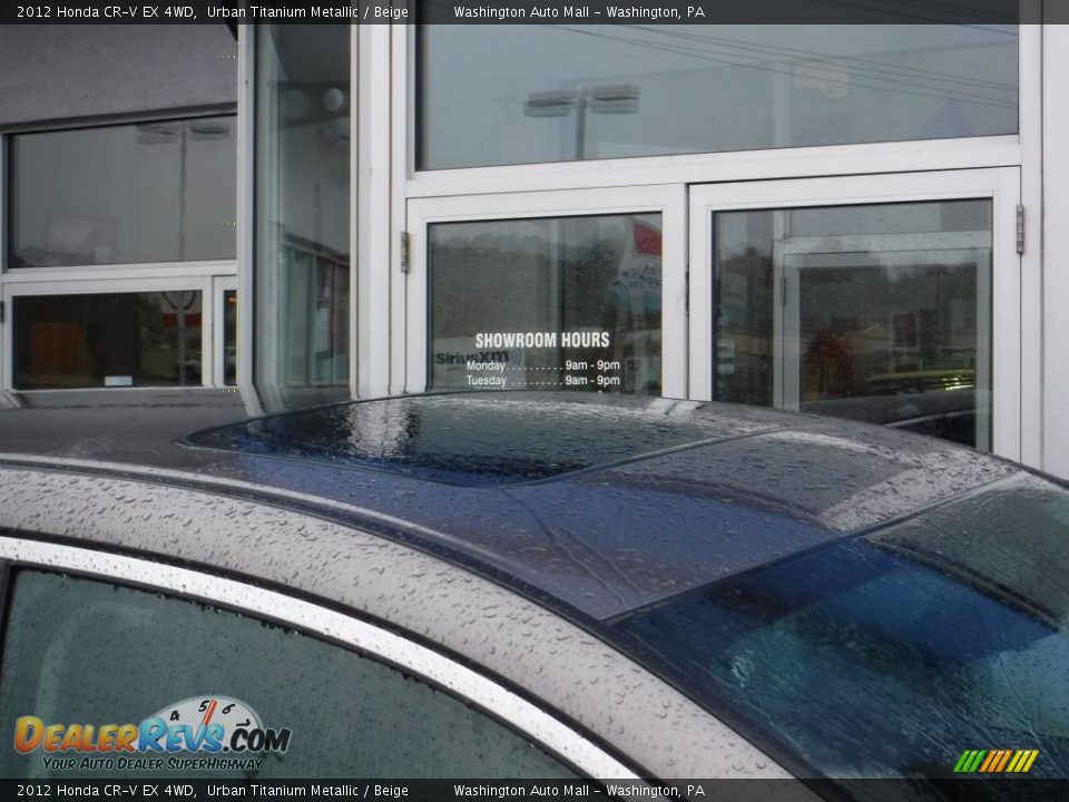 2012 Honda CR-V EX 4WD Urban Titanium Metallic / Beige Photo #4
