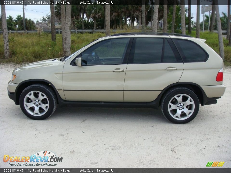 2002 BMW X5 4.4i Pearl Beige Metallic / Beige Photo #4