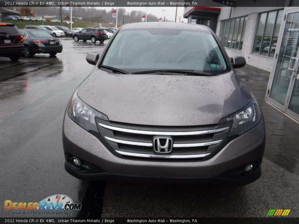 2012 Honda CR-V EX 4WD Urban Titanium Metallic / Beige Photo #5