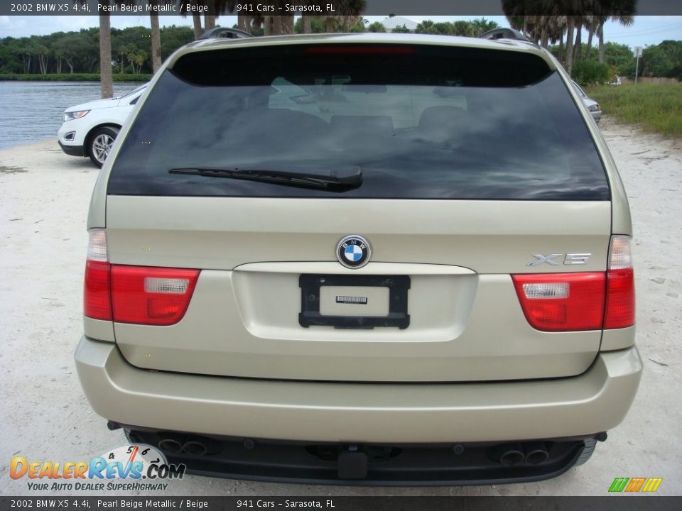 2002 BMW X5 4.4i Pearl Beige Metallic / Beige Photo #6