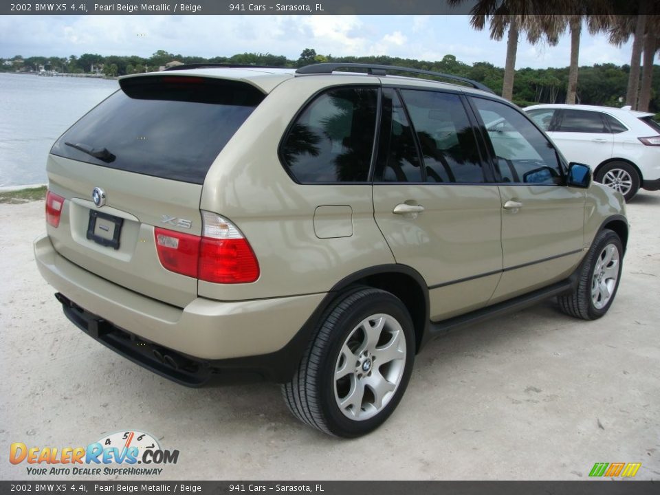 2002 BMW X5 4.4i Pearl Beige Metallic / Beige Photo #7