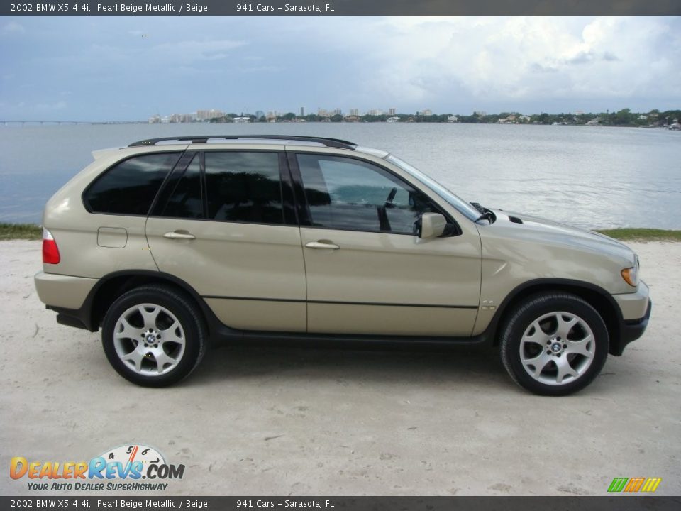 2002 BMW X5 4.4i Pearl Beige Metallic / Beige Photo #8