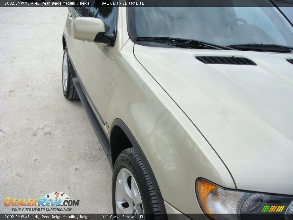 2002 BMW X5 4.4i Pearl Beige Metallic / Beige Photo #9