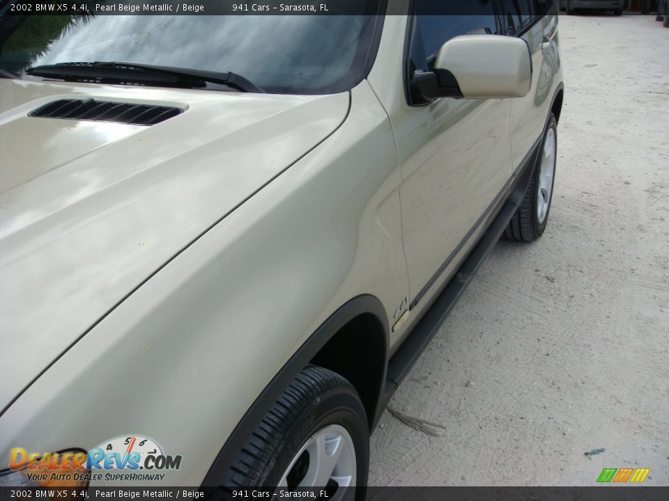 2002 BMW X5 4.4i Pearl Beige Metallic / Beige Photo #10