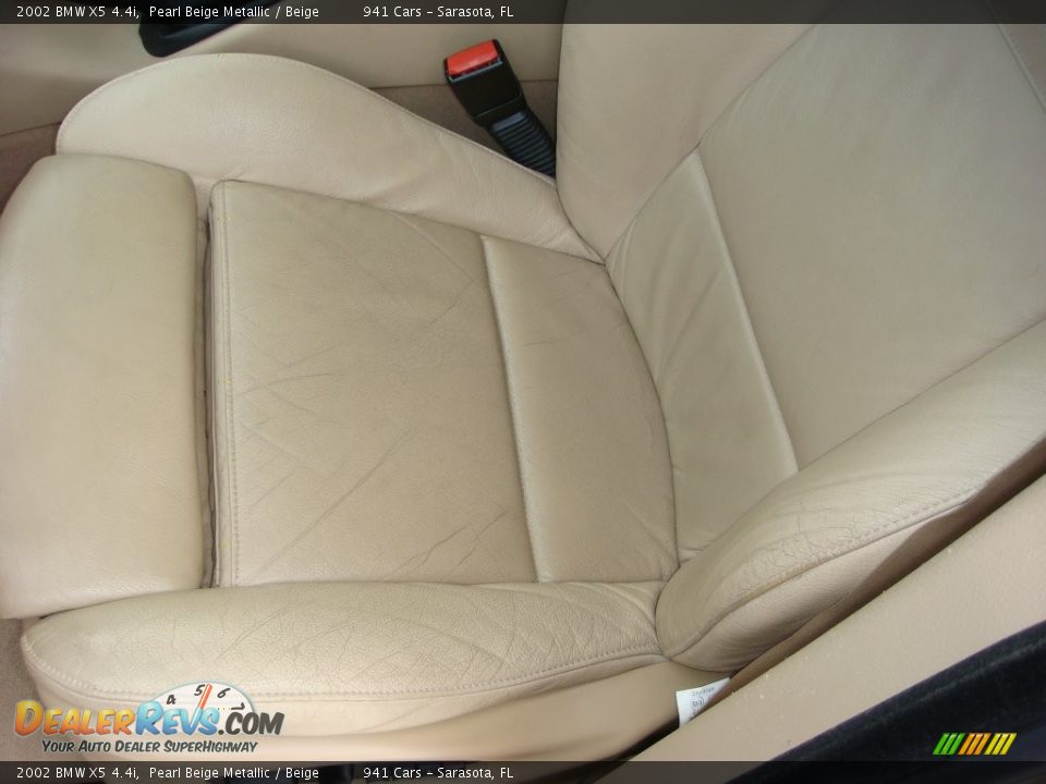 2002 BMW X5 4.4i Pearl Beige Metallic / Beige Photo #11